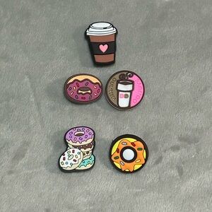 Colorful Dunkin Donut Croc Charm Set